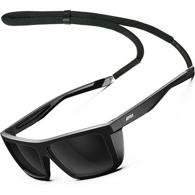 Sonnenbrille Polarisierte UV Schutz 1124-schwarz Nicht Verspiegelt