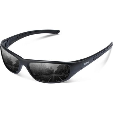 Sonnenbrille Polarisiert Schwarze Matte Rahmen mit Schwarze Linse