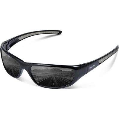 Sonnenbrille polarisiert UV400 Schwarze Rahmen mit Schwarze Linse