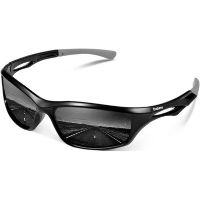 Sonnenbrille Herren Polarisiert UV400 Tr90 Black Frame With Black Lens