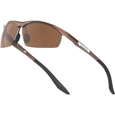 Sonnenbrille Herren Sportbrille 8729braun Non-verspiegelt Linsen