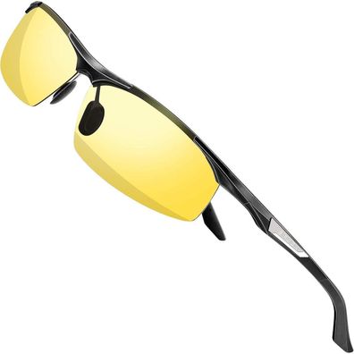 Sonnenbrille Herren Sport polarisiert AlMg UV400 8729 -Nachtbrillen