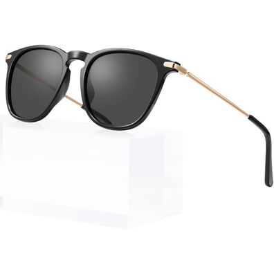 Sonnenbrille Polarisierte Damen UV400 Blaulichtfilter Schwarz