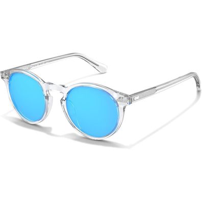 Sonnenbrille polarisierte L10-rahmen Transparenter Weißer Linsen Blau