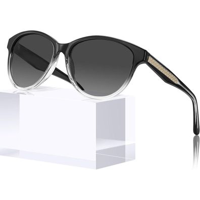 Sonnenbrille Damen Polarisierte M1-poliert Rahme Farbverlauf Grau