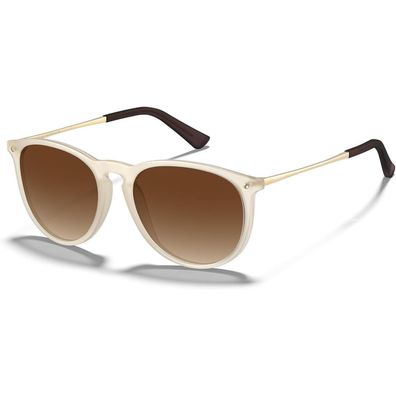 Sonnenbrille Polarisierte Damen Herren Unisex matt farbverlauf Braun