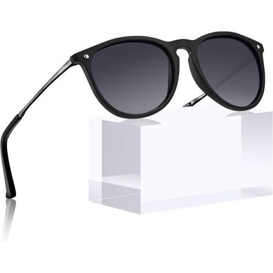 Sonnenbrille Polarisierte Herren UV400 Damen schwarz farbverlauf Grau