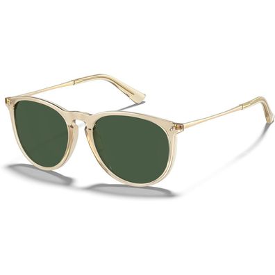 Sonnenbrille polarisiert Vintage Damen Unisex-poliert Transparent grün
