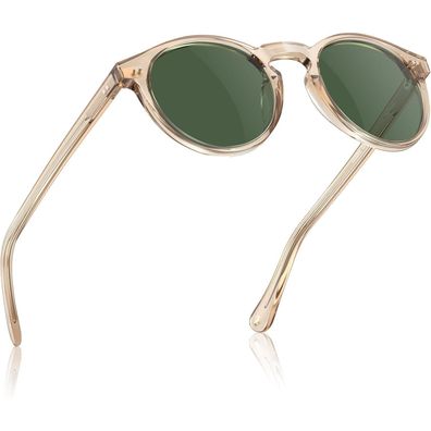 Sonnenbrille Herren polarisiert R5-rahmen Hellbraune Farbe Linsen Grün