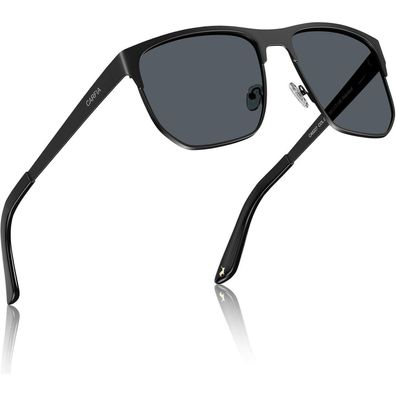Sonnenbrille Herren Polarisiert UV400 C6 schwarze Rahmen Graue Linsen