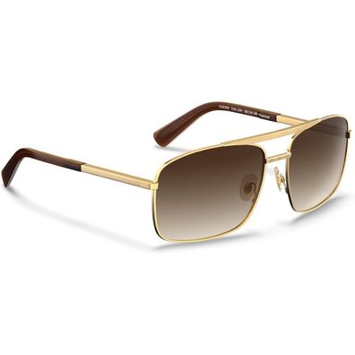 Sonnenbrille Herren Polarisiert UV400 Pilotenbrille CAT 3 Gold braun