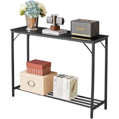 YMYNY Konsolentisch Beistelltisch Eingangstisch Schmaler Sofatisch 107x30x78CM