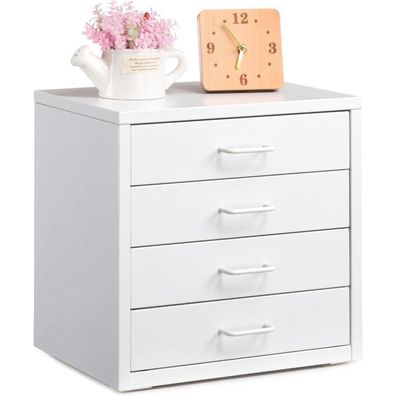 Schreibtisch-Aktenschrank 4 Schubladen Organizer A4 Metall-Home-Office
