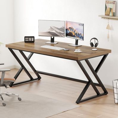 Holz Computertisch Rustikaler Schreibtisch Home Office Schlafzimmer Tisch