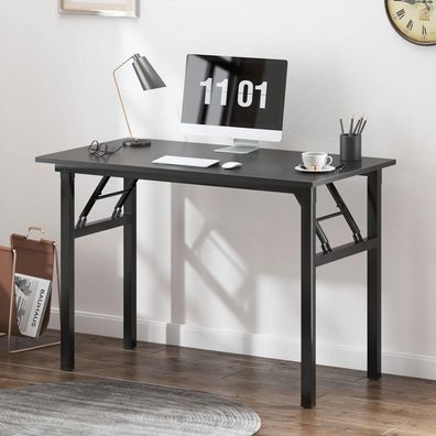 SogesHome Klappbarer Schreibtisch 100x60x75cm PC Bürotisch Büroarbeitsplatz