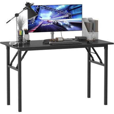 Klapptisch Computertisch 120x60x75 cm Büro Schreibtisch Schwarz