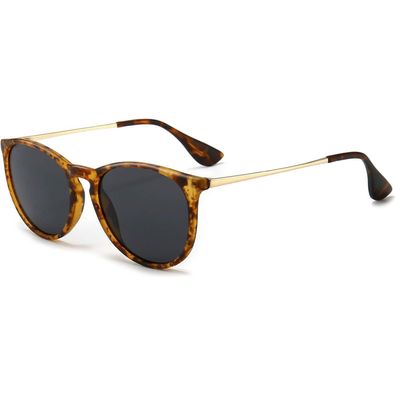 Sungait Vintage Runde Damen Sonnenbrille Klassischer Retro Designer Stil,