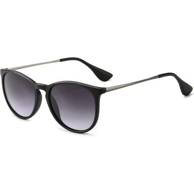 Sonnenbrille Schwarzer Rahmen (Mattes Finish) Grau Gradiente Linse