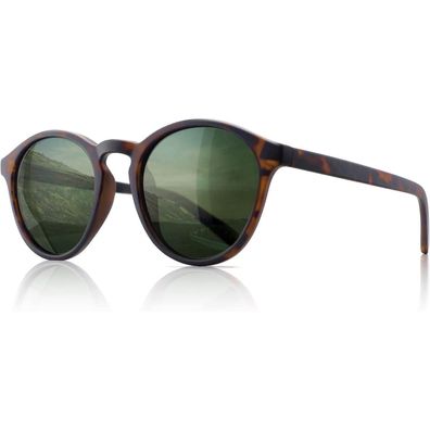 Sonnenbrille Damen Retro Polarisierte TR90 Rahmen UV400 Bernstein Grün