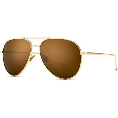 Sungait Übergroße Damen Sonnenbrille - Leichte Pilotenform, Polarisierte Braune