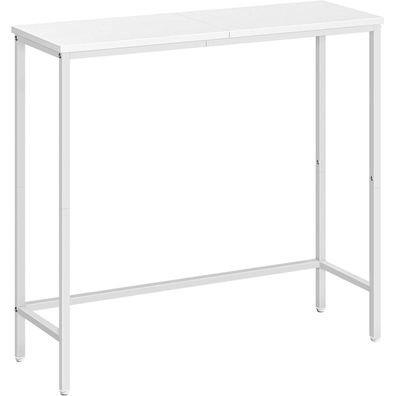 HOOBRO Schmaler Konsolentisch Weiß 75 cm für kleinen Raum Flur EWW75XG01