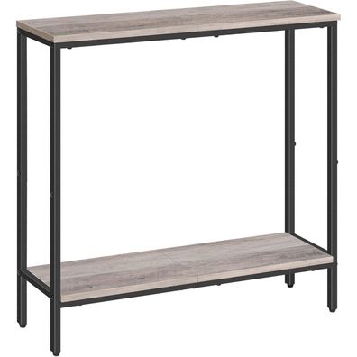HOOBRO Schmaler Konsolentisch mit Ablage 75x22x75 cm Beistelltisch