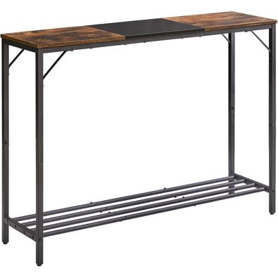 YMYNY Konsolentisch Beistelltisch Spleißdesign Schmaler Sofatisch 107×30×78CM