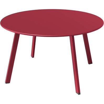 Roter Kaffeetisch Beistelltisch Outdoor Balkontisch einfacher Aufbau