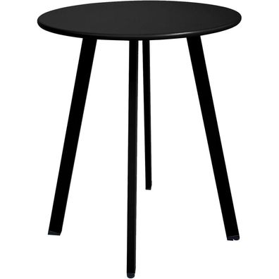 Fokebel Outdoor Beistelltisch Metall Stahl Schwarz 40cm Durchmesser