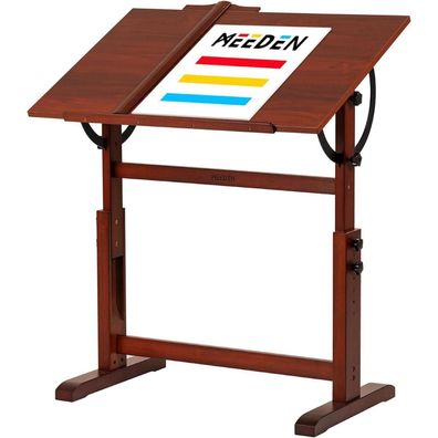 MEEDEN Zeichentisch aus Holz höhenverstellbar Neigbar Studio Maltisch