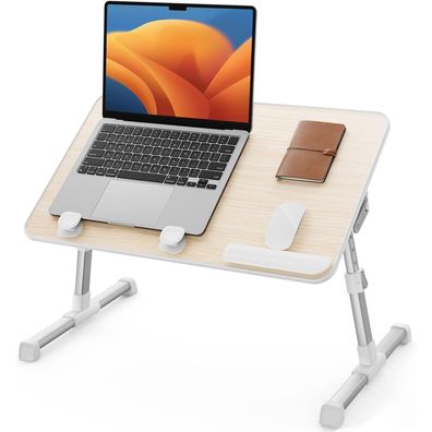 SAIJI höhenverstellbarer Betttisch, klappbarer Lapdesk für Sofa, Couch, Boden