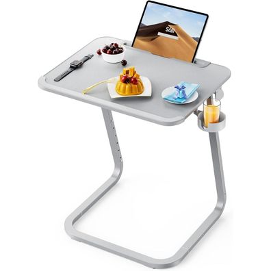 Beistelltisch Laptoptisch betttablett C-Form höhenverstellbar 55x39cm