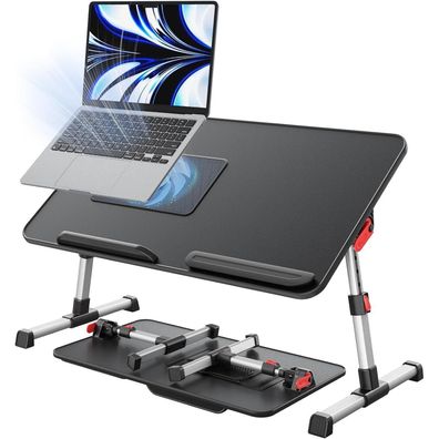 Klapptisch Laptop Ständer Schreibtisch USB Ventilator Verstellbar Sofa Bett
