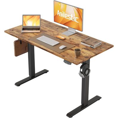 Höhenverstellbarer Schreibtisch 100x60cm Elektrisch Braun
