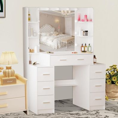 Schminktisch LED-Beleuchtung Frisiertisch Spiegel Make-up Kosmetiktisch 3 Farben