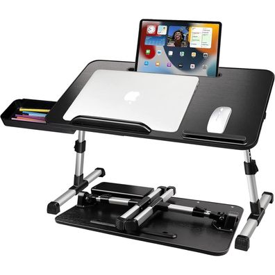 Laptoptisch Bett Höhenverstellbar Winkelverstellbar Klappbar Tablet-Ständer