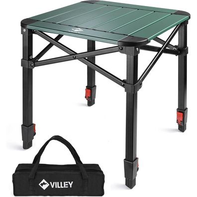 Aluminium Klapptisch mit Tragetasche für Camping und Picknick 40x40x53cm