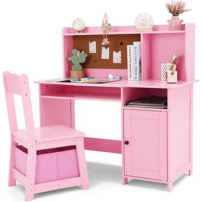Kinderschreibtisch Holz Kinder Schreibtisch Stuhl Rosa Wein Multifunktional