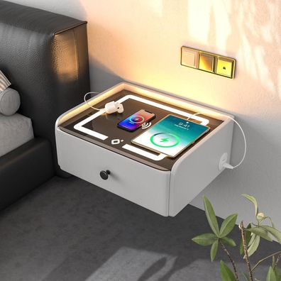 Nachttisch Hängend mit Ladefunktion LED-Lichteffekt für junge Leute