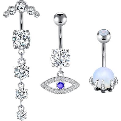 AceFun 14G Bauchnabelpiercing Chirurgischem Edelstahl Nabelring Damen-Schmuck