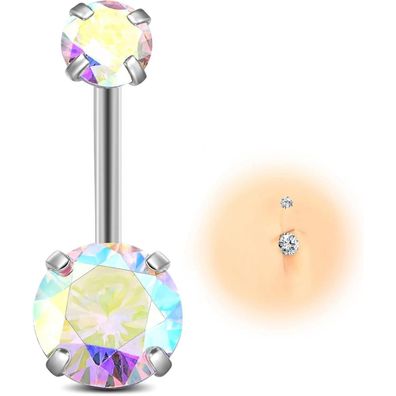 G23 Titan Bauchnabelpiercing Gold Silber Belly Piercing 14G 10MM 12MM
