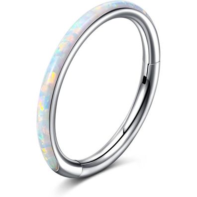 Opal Nasenring 316L Chirurgenstahl Septumring Conch Tragus Helix Ohrringe