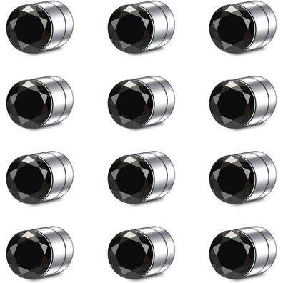12stk Fake Septum Nasenpiercing Set Kristall Edelstahl Nase Piercing Schmuck