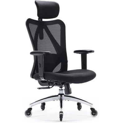 SIHOO Ergonomischer Schreibtischstuhl mit Lordosenstütze und Kopfstütze
