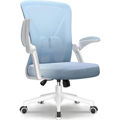 Hinonde Bürostuhl Ergonomisch mit Lendenwirbelstütze Blau