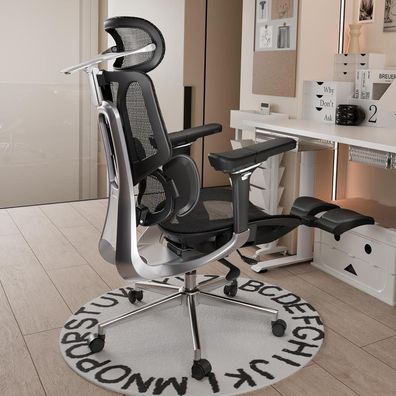 Ergonomischer Bürostuhl mit dynamischer Lendenwirbelstütze, verstellbarer
