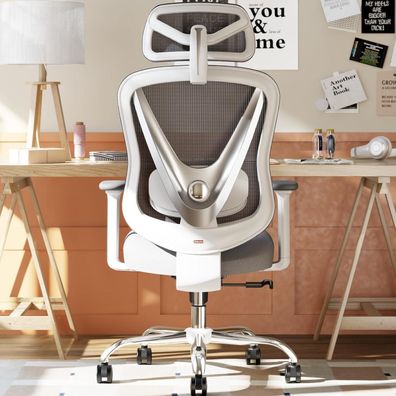 Ergonomischer Bürostuhl 3D Lendenstütze 3D Armlehnen V-Rücken-Design