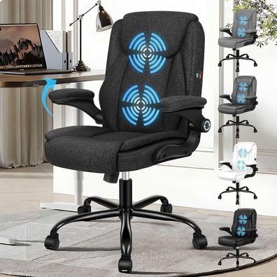 Ergonomischer Massage Büro - Gaming Stuhl Schwarz 150kg