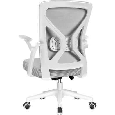 Ergonomischer Bürostuhl mit Armlehnen, Lendenstütze, Wippfunktion