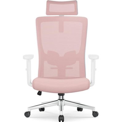 Ergonomischer Bürostuhl mit verstellbarer Lendenstütze und Kopfstütze